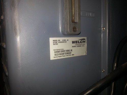 WELCH DUO SEAL VACUUM PUMP # 1376