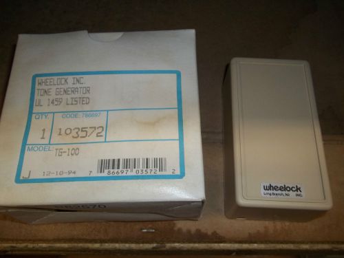 WHEELOCK SERIES TONE GENERATOR TG-100 INDOOR USE ONLY RING SIGNAL
