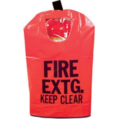 Red fire extinguisher cover with window, large , 31&#034; x 16 1/2&#034; new! for sale