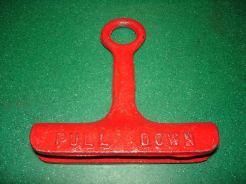 NEW RED &#034;PULL DOWN&#034; FIRE SAFETY HANDLE BY AFAC INC, NEW
