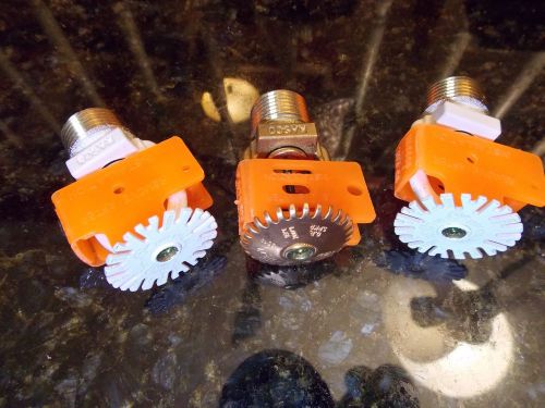 3 new Rasco Fire Sprinklers Heads 1 copper 2 regular in white
