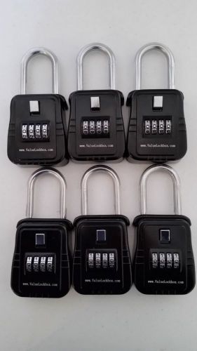 6 Realtor Real Estate 4 Digit Lockboxes Key Safe Vault Lock Box Boxes