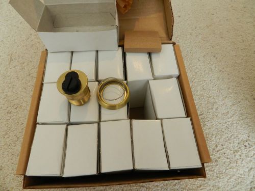 Sargent Brass Cylinder Housings Removable Core NEW Lot of 15  27D Finish