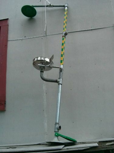 Speakman combination emergency shower and eyewash station good usable condition for sale