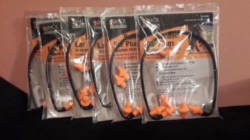 Mcr safety c30002b soft banded earplugs nrr 22db 6pk w/2xtra replacement pods fs for sale