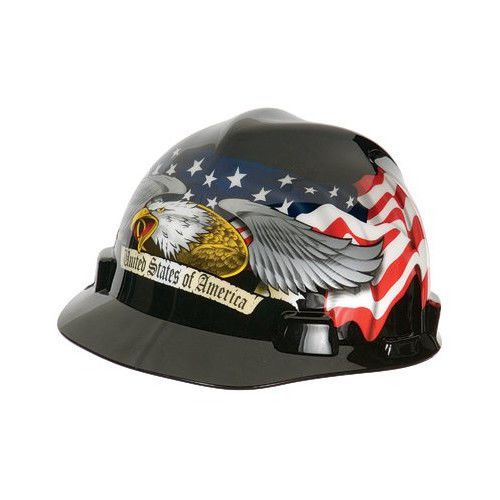 MSA Freedom Series™ Helmets - cap v-gd std eagle blackratchet susp.