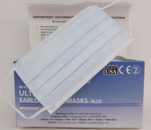(40) pack disposable face mask  by crosstex international for sale