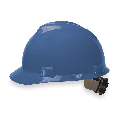 Hard Hat, FrtBrim, Slotted, 4Rtcht, Blue 475359