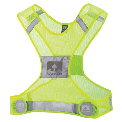 Reflective safety vest neon size small/medium lightweight runner cyclist traffic for sale