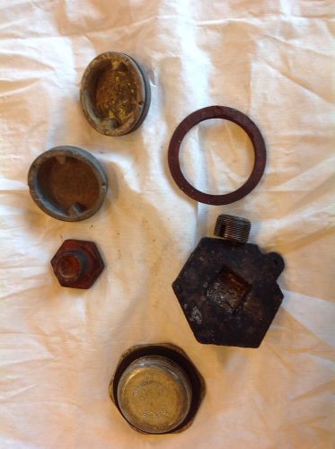 Vintage Oil Drum Cover Lid Cap And Misc Items