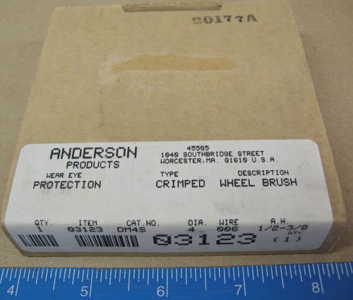 Anderson Brush 4” Stainless Steel Wire Wheel