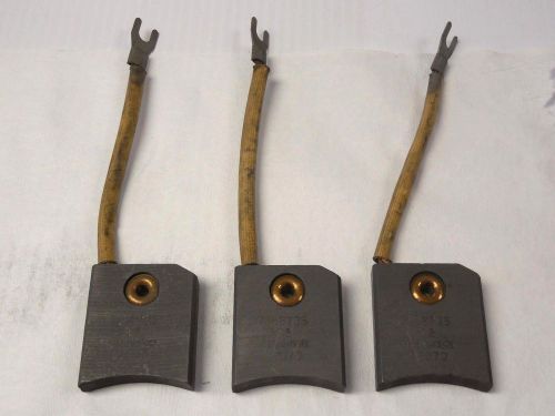 NEW LOT OF 3 WESTINGHOUSE CARBON MOTOR BRUSH 798B735 H02 2070 2&#034;L 1-3/4&#034;W 1/2&#034;TH