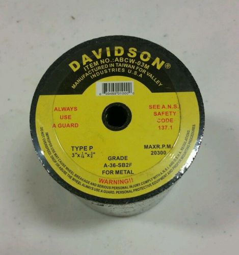 50 Davidson grinding wheels ABCW-03M NEW in package Type P 3&#034; x 1/16&#034; x 3/8&#034;