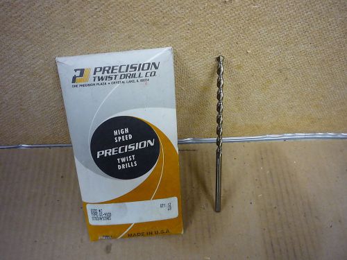 Taper length drill #3 (.213&#034;) diam cobalt parabolic precision twist qc new $6.75 for sale