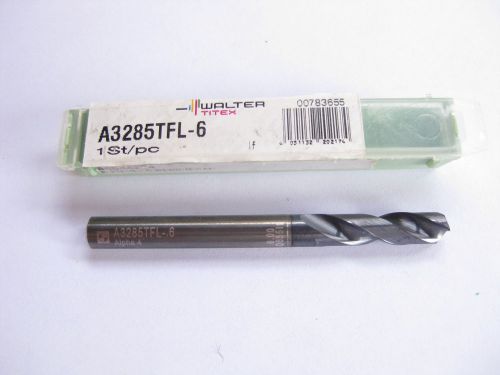 WALTER TITEX A3285TFL-6 Solid Carbide 6mm Coolant Thru TiALN Coated ALPHA-4