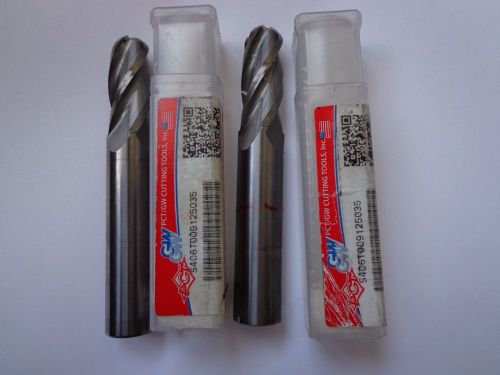 Pct brand 17/32 ball end mills(2) solid carbide used for sale
