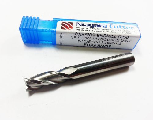 5/16&#034; Niagara Cutter C330 Carbide 3 Flute End Mill 85538 (N 549)