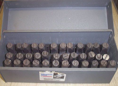 HANSON STEEL HAND STAMPS 20627-3/8in. STANDARD &#034;LETTERS &amp; NUMBERS&#034;-FULL SET