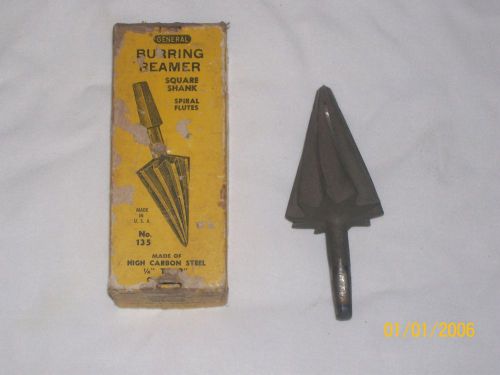 General square shank burring reamer 1/4&#034;-2&#034; no. 135 high carbon steel for sale