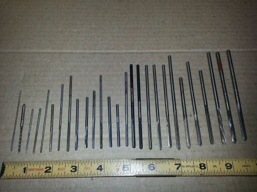 TOOLMAKER&#039;S MACHINIST&#039;S LOT ASST. SIZE HSS TINY TO SMALL SIZE REAMER S