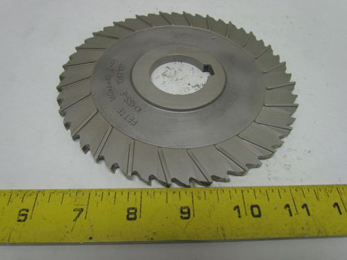 Fette 1082107 staggered tooth side milling cutter 160x6x40mm khss-e z=48 teeth for sale