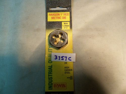 (#3757c) new machinist 9mm x 1.25 right hand thread hex rethreading style die for sale