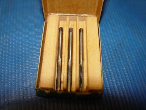 6 - 32 Carbon Steel 3 Piece Tap Set VERMONT TAP &amp; DIE CORP. TAPER PLUG BOTTOMING