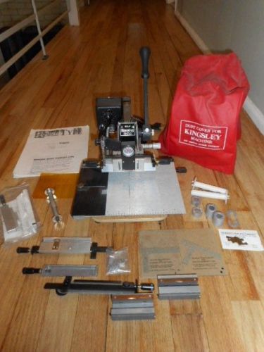 Kingsley Hot Foil Embossing Stamping Machine M-101 Series  With lots of Extras
