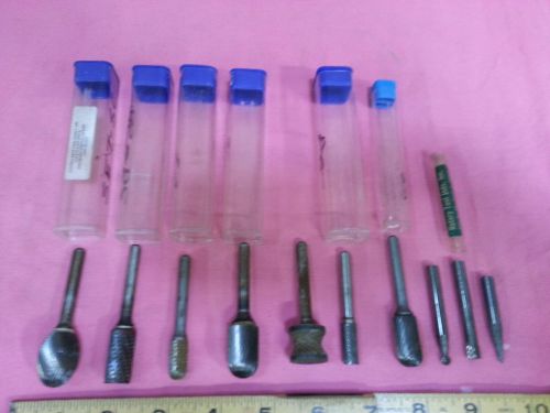 TOOLMAKER&#039;S MACHINIST&#039;S JEWELER&#039;S LOT OF QUALITY HSS &amp; CARBIDE BURR S