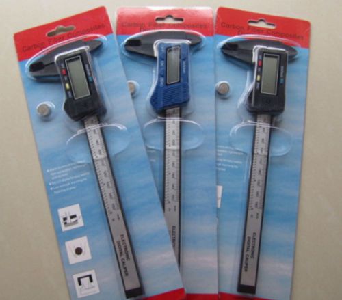 Digital 6&#034; inch lcd  vernier caliper micrometer guage carbon fiber construction for sale