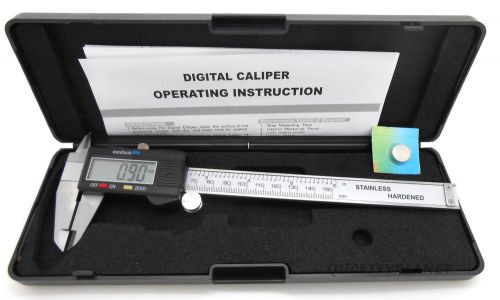 6&#034; stainless steel 150mm digital vernier caliper micrometer gauge lcd display for sale