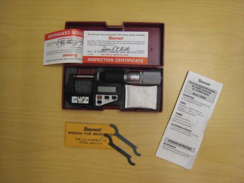 Starrett electronic digital micrometer 734 xfl series for sale