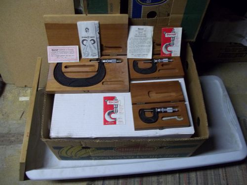 Scherr tumico..3 micrometers  in original wood boxes. for sale