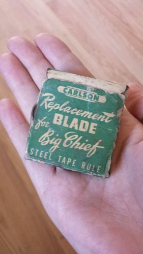 Vintage Carlson Replacement blade for Big Chief steel tape rule