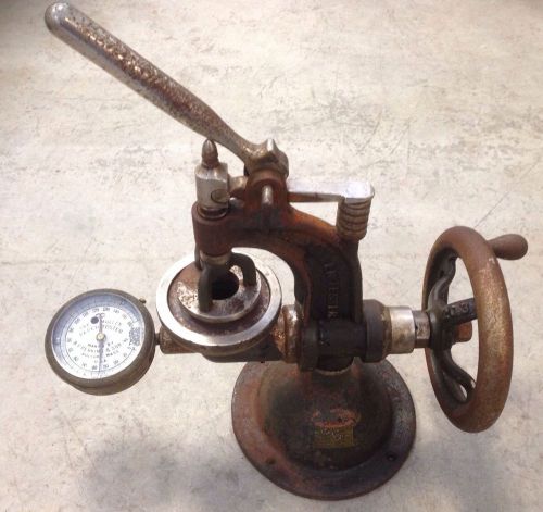 Antique mullen paper tester industrial pat 1909 for parts restore as is for sale