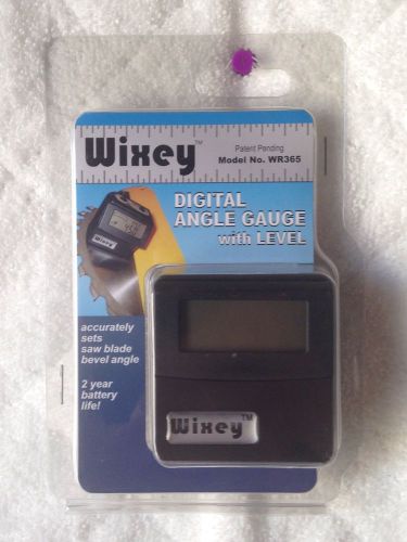 WIXEY WR 365 Digital Angle Gauge and Level, BRAND NEW, SEALED, UPC: 854395002107