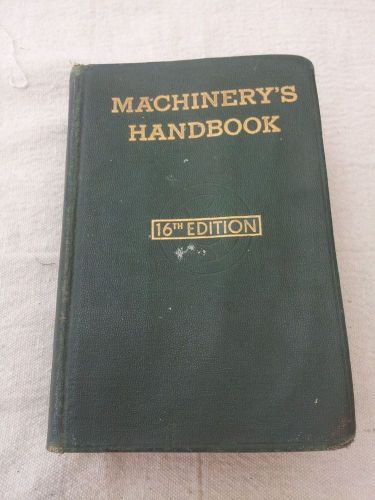 Vintage Machinery&#039;s Handbook 16th Edition, Copyright 1959
