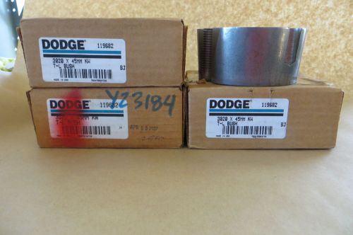 NEW Lot of 4 Taper-Lock Bushings Dodge 119682 3020 x 45 MM KW