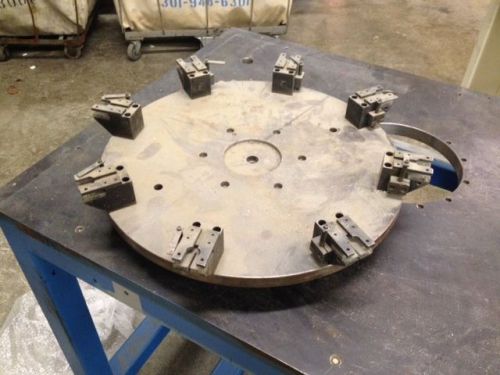 18&#034; rotary index plate w/ 8 positions