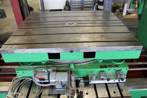 60&#034; x 72&#034; giddings &amp; lewis extra heavy duty hydrostatic rotary table (new 1970) for sale
