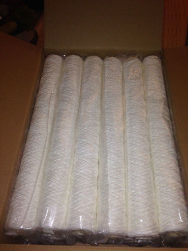 New 21-pcs-- string wound polypropylene sediment filter cartridges 20 x 2 1/2 for sale
