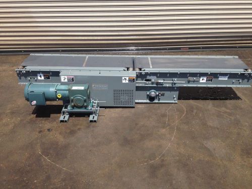 Never used 16&#034; powered case metering conveyor, mfg by integrated for sale