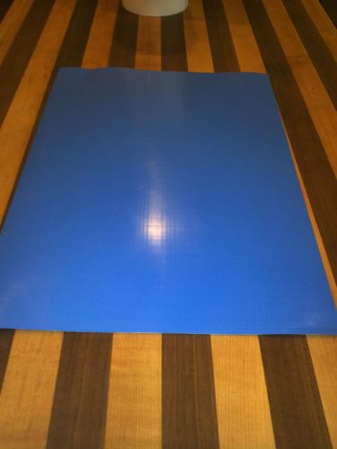 VIRGIN TEFLON SHEET 1/16&#034; THICK  BLUE PSA ONE SIDE