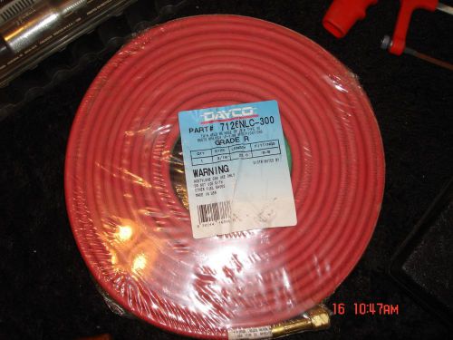Dayco 3/16&#034; x 25ft twin welding hose with b-sized fittings grade r usa made for sale