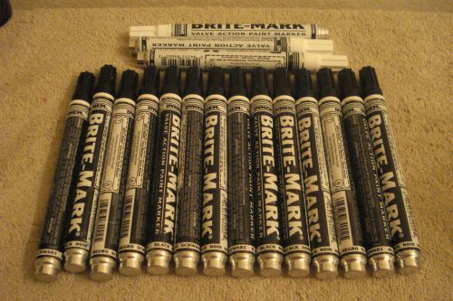 Dykem lot of 17 brite-mark valve action paint marker(s) industrial use only for sale