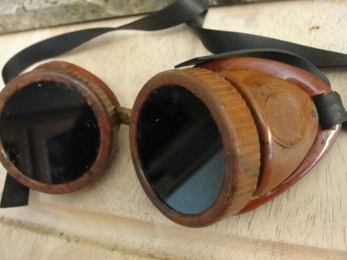 Vintage welding goggles steampunk wear googles steam punk usa bakelite goth eye for sale