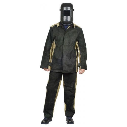 Welding Protection Jacket and Trousers with Split Leather M 32