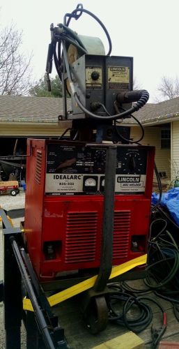 Lincoln arc welder r3s-325 power source ln-7 wire feeder 300 amp 3 ph with cart for sale