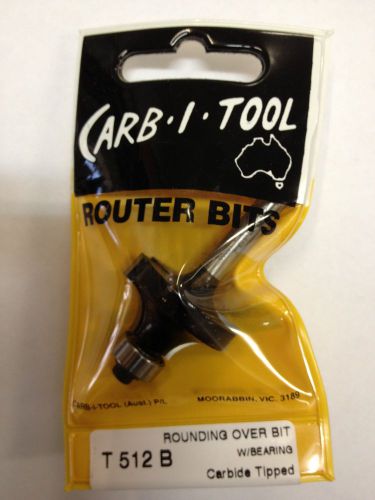 CARB-I-TOOL T 512 B 9.5mm RADIUS x  1/4 ” CARBIDE TIPPED ROUNDING OVER ROUTER BIT