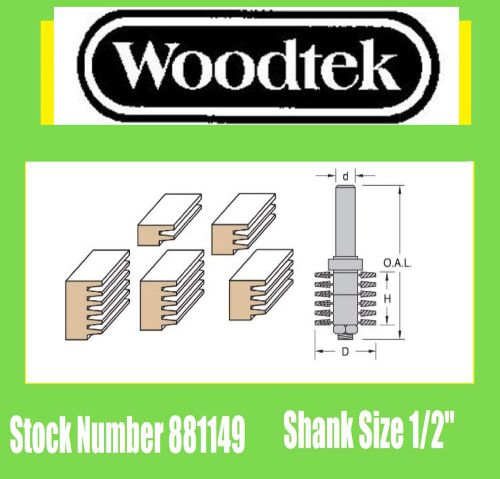 Woodtek  881149, router bits,, adjustable finger joint router bit 1/2&#034; shank for sale